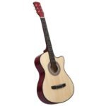 12 Piece Western Acoustic Cutaway Guitar Set with 6 Strings 38