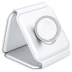 15W Portable 3-in-1 Magnetic Wireless Charger White