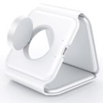 15W Portable 3-in-1 Magnetic Wireless Charger White