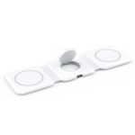 15W Portable 3-in-1 Magnetic Wireless Charger White