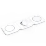 15W Portable 3-in-1 Magnetic Wireless Charger White