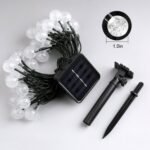 24mm Solar String Lights Warm Light