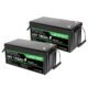 2Pcs LANPWR 24V 100Ah LiFePO4 Battery Pack