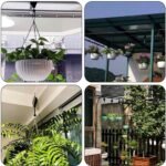 2pcs Retractable Plant Hook Pulley Hanger White