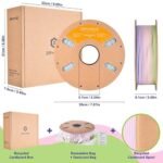4kg ERYONE Rainbow Dual Color Matte PLA Filament