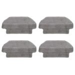 4pcs Xiaomi VIOMI V2/V2 Pro Robot Vacuum Cleaner Mopping Cloth Gray