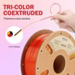 5kg ERYONE Triple-Color Silk PLA Filament
