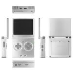 ANBERNIC RG35XXSP Flip Game Console 64GB 5000 Games Silver
