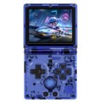 ANBERNIC RG35XXSP Flip Game Console Transparent Blue