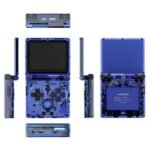 ANBERNIC RG35XXSP Flip Game Console Transparent Blue