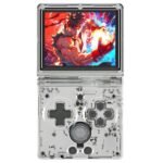 ANBERNIC RG35XXSP Flip Game Console Transparent White