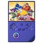 ANBERNIC RG40XXV Game Console White 64GB HDMI Cable Bag Blue