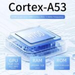 ANBERNIC RG40XXV Game Console White 64GB HDMI Cable Bag Blue