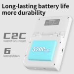 ANBERNIC RG40XXV Game Console White 64GB HDMI Cable Bag Blue