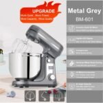 BioloMix BM601 1200W Kitchen Food Stand Mixer Grey