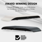 BlueAnt - Soundblade 2.1 Channel Bluetooth 5.3 Under Monitor Soundbar - Charcoal