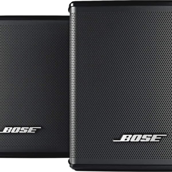 Bose - Surround Speakers 120-Watt Wireless Home Theater Speakers (Pair) - Black