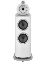 Bowers & Wilkins - 800 Series Diamond 1" Diamond Tweeter, 6" Midrange in Turbine Head, Dual 8" Woofer Floorstanding Speaker (each) - White