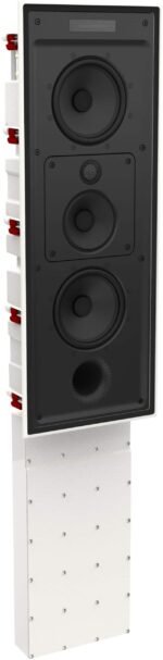 Bowers & Wilkins - CI700 Series In Wall 3-way Speaker w/4" midrange, dual 6" bass drivers, includes retrofit back box (each) - White