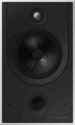 Bowers & Wilkins - CI800 Series In Wall Speaker with 7" midbass and 1" Diamond Dome Tweeter (Single Speaker) - Black