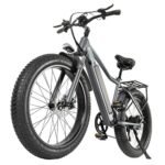 CMACEWHEEL J26 Electric Bike 26*4.0'' Tire 750W Motor Silver Grey