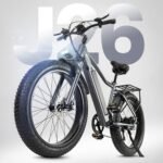 CMACEWHEEL J26 Electric Bike 26*4.0'' Tire 750W Motor Silver Grey