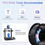 Creality CR 1.75mm TPU 3D Printing Filament 1kg Black