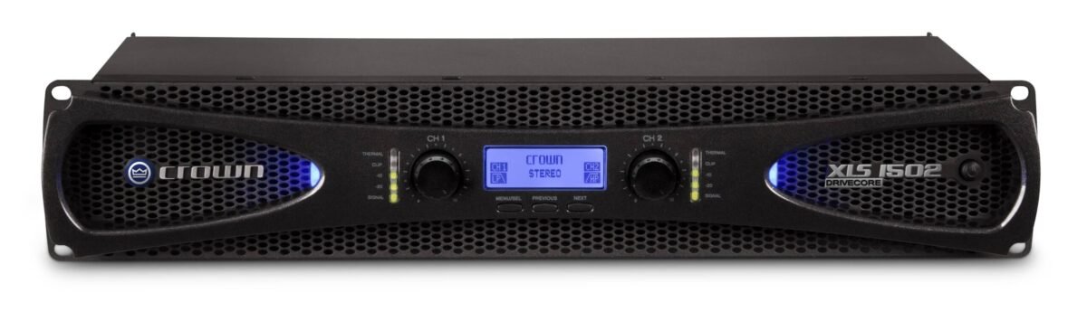Crown - XLS 1502, Drivecore 2, Two-channel, 525W @ 4Ω Power Amplifier - Black