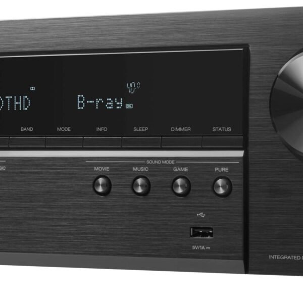 Denon - AVR-S670H (75W X 5) 5.2-Ch. with HEOS 8K Ultra HD and HDR Compatible AV Home Theater Receiver with Alexa - Black