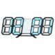 Digital LED Clock 3D Wall Hanging Clock Blue