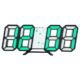 Digital LED Clock 3D Wall Hanging Clock Green