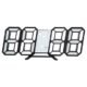 Digital LED Clock 3D Wall Hanging Clock White