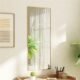 Door Mirror Gold 40x100 cm Glass and Aluminium