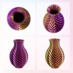 ERYONE Dual Color Silk PLA Filament 1kg Yellow and Purple