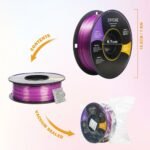 ERYONE Dual Color Silk PLA Filament 1kg Yellow and Purple