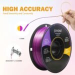 ERYONE Dual Color Silk PLA Filament 1kg Yellow and Purple