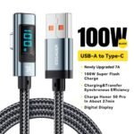 ESSAGER 100W USB-A to Type-C Charging Cable 1m