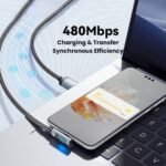 ESSAGER 100W USB-A to Type-C Charging Cable 1m