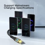 ESSAGER 100W USB-A to Type-C Charging Cable Black
