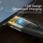 ESSAGER 100W USB-A to Type-C Charging Cable Black