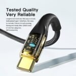 ESSAGER 100W USB-A to Type-C Charging Cable Black