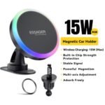 ESSAGER 15W RGB Magnetic Wireless Charger Car Holder