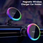 ESSAGER 15W RGB Magnetic Wireless Charger Car Holder