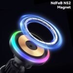 ESSAGER 15W RGB Magnetic Wireless Charger Car Holder