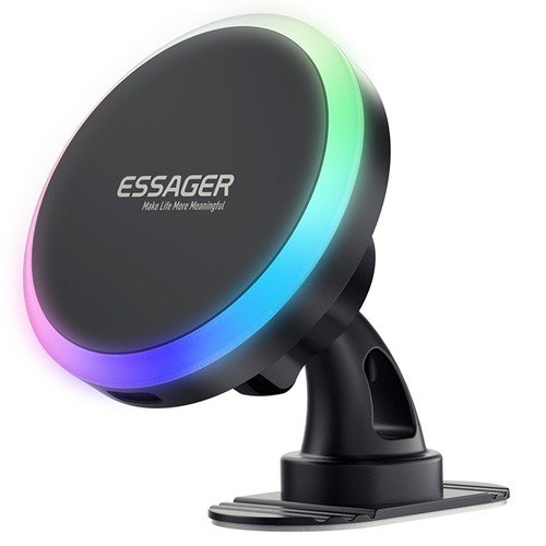 ESSAGER 15W RGB Magnetic Wireless Charger Car Holder