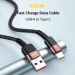 ESSAGER 66W Fast Charge Data Cable 1m Khaki