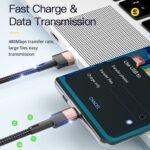 ESSAGER 66W Fast Charge Data Cable 1m Khaki