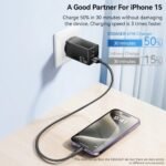 ESSAGER 67W Triple Ports GaN Charger EU Plug Black