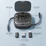 ESSAGER Type-C To Type-C Data Cable with Storage Box Black