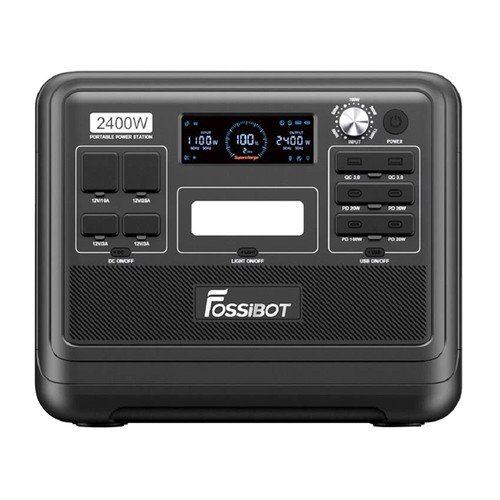 FOSSiBOT F2400 2048Wh Portable Power Station Black US Plug